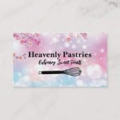 Elegante bloemen | boke | Whisk Logo Visitekaartje (Voorkant)