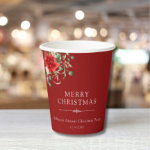 Elegante Bloemen Botanische Kerstfeest Vakantie