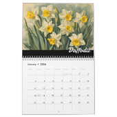 Elegante  Bloemen Botanische Natuur Kalender (Jan 2026)