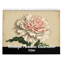 Elegante Bloemen Botanische Natuur Kalender