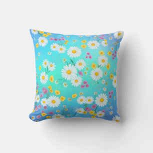 Elegante Bloemen Bright Daisies Kussen