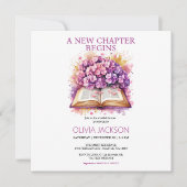 Elegante Bloemen Bruids Douche Uitnodiging (Voorkant)