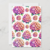 Elegante Bloemen Bruids Douche Uitnodiging (Achterkant)