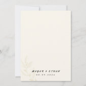 Elegante  Bloemen bruiloft Uitnodigen Kaart (Achterkant)