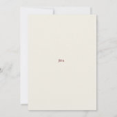 Elegante bloemen bruiloft uitnodiging Kaart Custom (Achterkant)