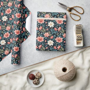 Elegante bloemen, cadeaupapier