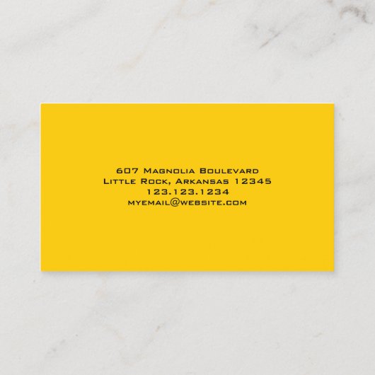 Elegante Bloemen Calla Lily Visitekaartje (Achterkant)