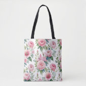 👜 Elegante Bloemen Canvas tas – Stijlvol & Veelzi (Voorkant)