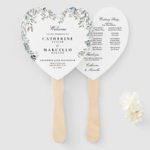 Elegante Bloemen Cascade Trouwprogramma