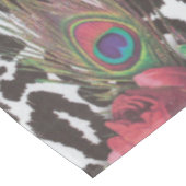  elegante bloemen cheetah floral Table Cloth Tafelkleed (Gekanteld)