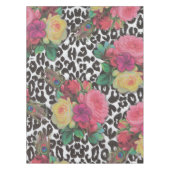  elegante bloemen cheetah floral Table Cloth Tafelkleed (Voorkant)