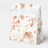 Elegante Bloemen Cowgirl Vrijgezellenfeest Favorie Bedankdoosjes (Voorkant Zijde)