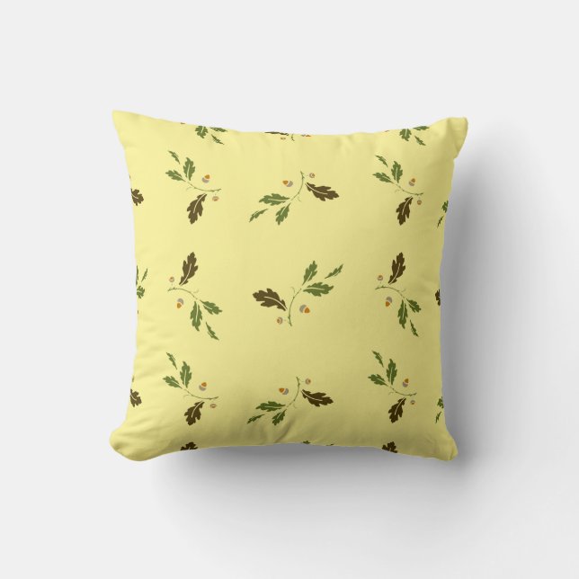 Elegante bloemen decoratief kussen (Voorkant)