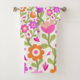 Elegante Bloemen Design – Mooi & Bad Handdoek