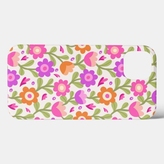 Elegante Bloemen Design – Mooi & Case-Mate iPhone Case (Achterkant (horizontaal))