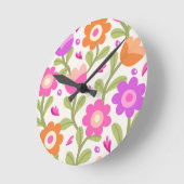 Elegante Bloemen Design – Mooi &  Ronde Klok (Hoek)