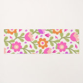 Elegante Bloemen Design – Mooi &  Yogamat (Achterkant (horizontaal))