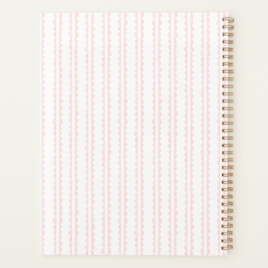 Elegante Bloemen Douche Crest | Bruiloft Planner (Achterkant)