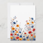 Elegante Bloemen dubbele gezamenlijke verjaardag v Kaart (Achterkant)