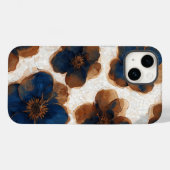 Elegante Bloemen Duurzame Telefoonhoes Case-Mate iPhone Case (Achterkant (horizontaal))