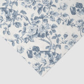 Elegante bloemen- en hondentoilet decoupage kunst tissuepapier (Detail)