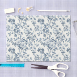 Elegante bloemen- en hondentoilet decoupage kunst tissuepapier