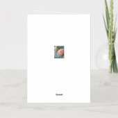 Elegante bloemen en parels folie wenskaart (Achterkant)