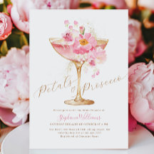 Elegante Bloemen en Prosecco Bloemige Bruidsdouche