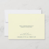 Elegante Bloemen En Ranken Bedankkaart (Achterkant)