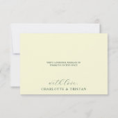 Elegante Bloemen En Ranken Bedankkaart (Achterkant)