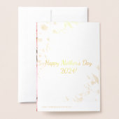 Elegante bloemen folie kaarten (Met envelop)