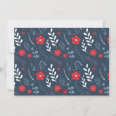 Elegante Bloemen Foto Vakantie Kaart (Achterkant)