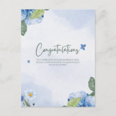 Elegante bloemen gefeliciteerd briefkaart (Voorkant)