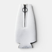 Elegante Bloemen Gepersonaliseerde Fleskoeler Flesjeskoeler (Achterkant)