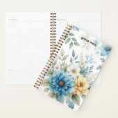 Elegante Bloemen Gepersonaliseerde Kantoor Planner (Display)