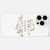 Elegante Bloemen Gepersonaliseerde Telefoonhoes Case-Mate iPhone Case (Achterkant (horizontaal))