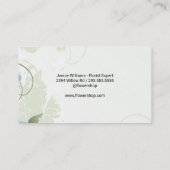 Elegante Bloemen | Gestileerd Bloem Logo Visitekaartje (Achterkant)