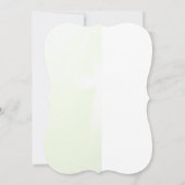 Elegante bloemen gloeiende kruis doop uitnodiging (Achterkant)