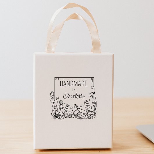 Elegante Bloemen Handgemaakte Rubber Stamp Rubberstempel