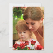 Elegante Bloemen Happy Moederdag Feestdagenkaart (Achterkant)