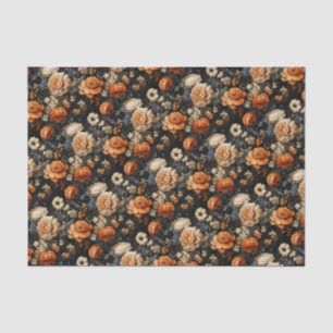 Elegante Bloemen Herfst Tissuepapier