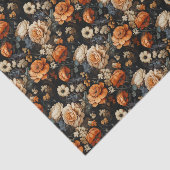 Elegante Bloemen Herfst Tissuepapier (Detail)