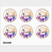 Elegante bloemen Honing zeep Label (Vel)