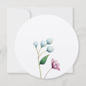 Elegante Bloemen Huwelijk Zachte Botanische Romanc Save The Date (Achterkant)