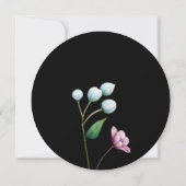 Elegante Bloemen Huwelijk Zachte Botanische Romanc Save The Date (Achterkant)