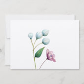 Elegante Bloemen Huwelijk Zachte Botanische Romanc Save The Date (Achterkant)