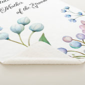 Elegante Bloemen Huwelijk Zachte Botanische Romanc Sherpa Deken (3/4)