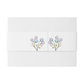 Elegante Bloemen Huwelijk Zachte Botanische Romanc Uitnodigingen Wikkel (Achterkant Voorbeeld)