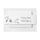 Elegante Bloemen Huwelijk Zachte Botanische Romanc Uitnodigingen Wikkel