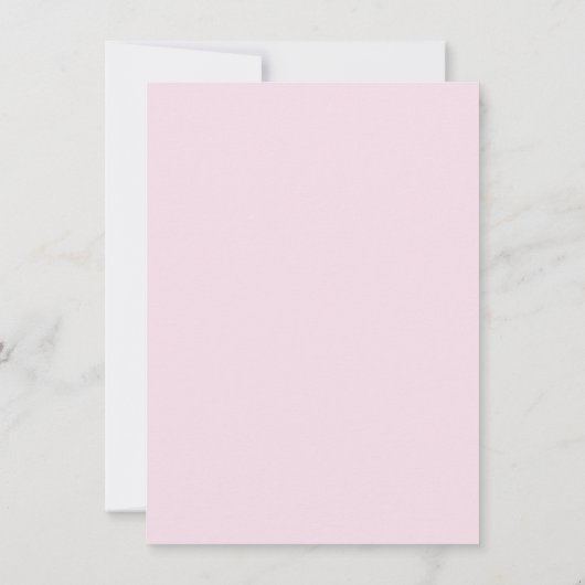 Elegante Bloemen Huwelijksuitnodiging |  Kaart (Achterkant)